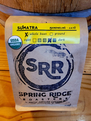 Organic Sumatran Mandheling, Dark Roast