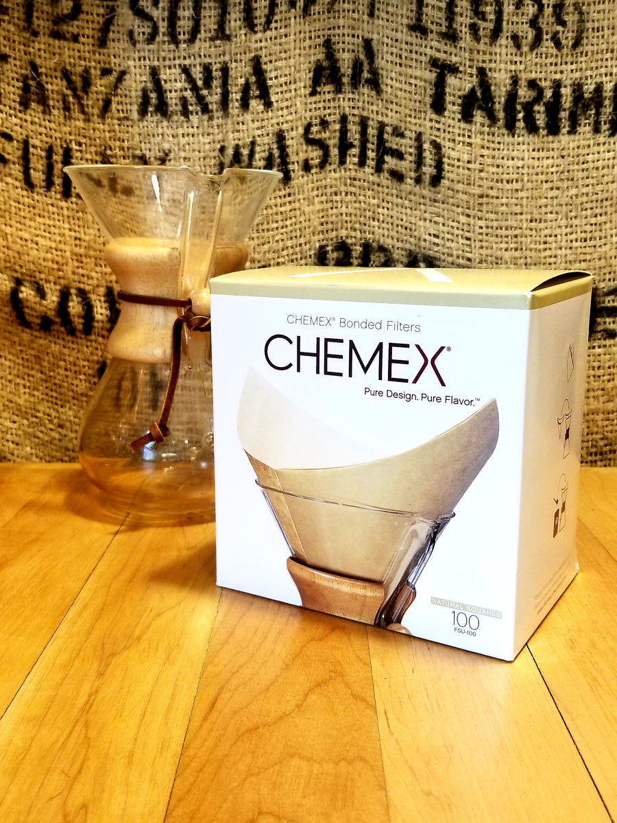 Chemex Bonded Filters - Natural Squared - 100 ct – Spring Ridge Roasters
